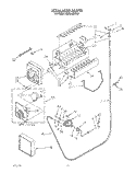 ICEMAKER, LIT/OPTIONAL Diagram and Parts List for KSSS36DWX01  KitchenAid Refrigerator