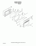 DOOR PARTS Diagram and Parts List for GW399LXUS04  Whirlpool Range