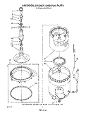 AGITATOR, BASKET AND TUB Diagram and Parts List for LA8580XWN0  Whirlpool Washer