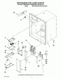 REFRIGERATOR LINER PARTS Diagram and Parts List for GI6FDRXXB03  Whirlpool Refrigerator
