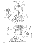 PUMP AND MOTOR Diagram and Parts List for KUDC210S2  KitchenAid Dishwasher