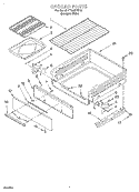 BROILER Diagram and Parts List for SF304PEEQ0  Whirlpool Range