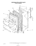 REFRIGERATOR DOOR Diagram and Parts List for ET18HMXSW05  Whirlpool Refrigerator