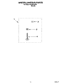 MISCELLANEOUS  PARTS, OPTIONAL PARTS Diagram and Parts List for 1CLXR7244PT0  Whirlpool Washer