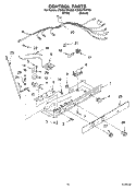 CONTROL PARTS Diagram and Parts List for CS25AFXKQ03  Crosley Refrigerator