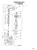 GEARCASE PARTS Diagram and Parts List for 7MTAWS800JQ4  Estate Washer