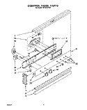 CONTROL PANEL, LIT/OPTIONAL Diagram and Parts List for RB1005XYW0  Whirlpool Wall Oven
