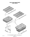 SHELF AND BASKET Diagram and Parts List for EV190NXWW02  Whirlpool Freezer
