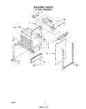 DRAWER Diagram and Parts List for TF4500XRP0  Whirlpool Trash Compactor
