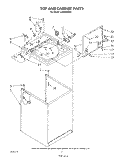 TOP AND CABINET , LITERATURE AND OPTIONAL Diagram and Parts List for LA6053XSW1  Whirlpool Washer