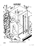 CABINET Diagram and Parts List for TS22AWXXN00  Whirlpool Refrigerator