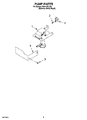 PUMP PARTS Diagram and Parts List for KUIA15PLLS5  KitchenAid Ice Maker