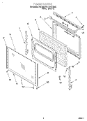 DOOR, LIT/OPTIONAL Diagram and Parts List for FES330EW0  Roper Range