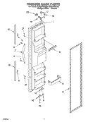 FREEZER DOOR Diagram and Parts List for CS22AFXKQ03  Crosley Refrigerator