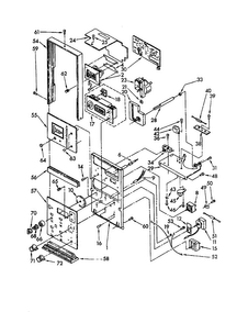 Control Panel Diagram and Parts List for RM975PXKN0  Whirlpool Microwave Oven Combo