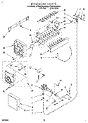 ICEMAKER, LIT/OPTIONAL Diagram and Parts List for 4YED27DQAN02  Whirlpool Refrigerator