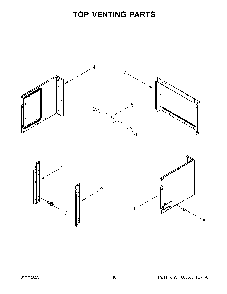 Top Venting Parts Diagram and Parts List for KOCE507ESS21  KitchenAid Microwave Oven Combo