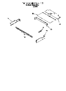 Top Venting Diagram and Parts List for RBS240PDB0  Whirlpool Wall Oven