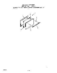 Oven Door Diagram and Parts List for 1415*0A  Roper Range