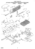 UNIT Diagram and Parts List for ET18DKXAW10  Whirlpool Refrigerator