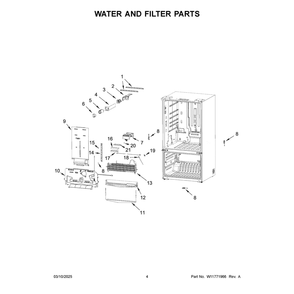 Part Location Diagram of W11758355 Whirlpool FILTER