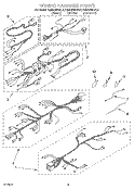 WIRING HARNESS Diagram and Parts List for KEMS306XBL3  KitchenAid Wall Oven
