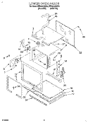LOWER OVEN Diagram and Parts List for KEBS276BBL0  KitchenAid Wall Oven