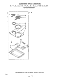 SURFACE UNIT Diagram and Parts List for RGE8300H  Whirlpool Range