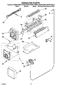 ICEMAKER PARTS, OPTIONAL PARTS Diagram and Parts List for GS6SHAXMT00  Whirlpool Refrigerator