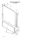 DOOR AND PANEL Diagram and Parts List for KUDP220T0  KitchenAid Dishwasher