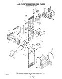 AIR FLOW AND RESERVOIR Diagram and Parts List for KSRF42DTX00  KitchenAid Refrigerator