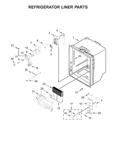 Part Location Diagram of W11189114 Whirlpool Filter Cap