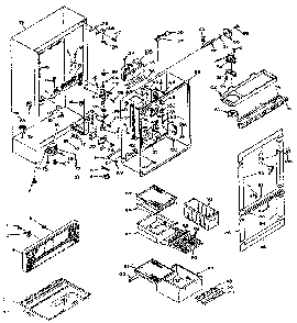 Cabinet Parts Diagram and Parts List for 106W14G  Kenmore Refrigerator