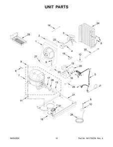 Part Location Diagram of W11553219 Whirlpool PAD, FOAM