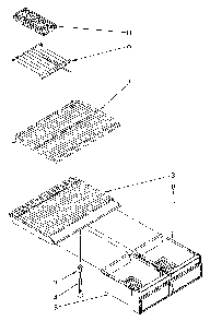 Shelf Diagram and Parts List for ET16JKYSM01  Whirlpool Refrigerator