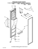 FREEZER DOOR PARTS Diagram and Parts List for GSS30C6EYY02  Whirlpool Refrigerator