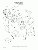 CHASSIS PARTS Diagram and Parts List for YKERS205TS5  KitchenAid Range
