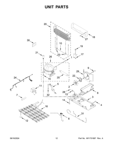 07 - Unit Parts Diagram and Parts List for WRX986SIHZ04  Whirlpool Refrigerator