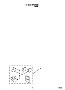 Optional Parts 2 Diagram and Parts List for CSP2761EW1  Whirlpool Dryer