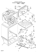 LINER Diagram and Parts List for ET1MTKXKT00  Whirlpool Refrigerator
