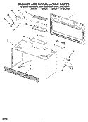 Part Location Diagram of 8205404 Whirlpool WRAPER-CAB