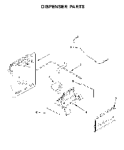Dispenser parts Diagram and Parts List for WRS331SDHB02  Whirlpool Refrigerator