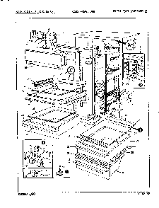03 - Fresh Food Compartment Diagram and Parts List for RC22HA-3BW  Whirlpool Refrigerator