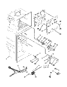 Liner parts Diagram and Parts List for 10676399411  Kenmore Refrigerator