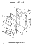 REFRIGERATOR DOOR Diagram and Parts List for ET22DMXSW01  Whirlpool Refrigerator