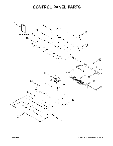 Control panel parts Diagram and Parts List for WOS51EC7HS02  Whirlpool Wall Oven