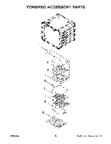 Powered Accessory Parts Diagram and Parts List for KOSE900HBS20  KitchenAid Wall Oven