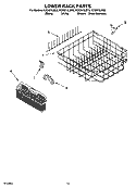 LOWER RACK PARTS, OPTIONAL PARTS (NOT INCLUDED) Diagram and Parts List for KUDI01ILBT5  KitchenAid Dishwasher