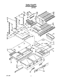 SHELF, LIT/OPTIONAL Diagram and Parts List for ET20DKXZN00  Whirlpool Refrigerator