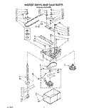 MOTOR DRIVE AND RAM, LIT/OPTIONAL Diagram and Parts List for KUCS181T0  KitchenAid Trash Compactor